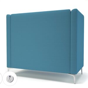 Altus 128cm Wide Privacy Booth in Warwick Dolly Fabric with Socket - Image 35