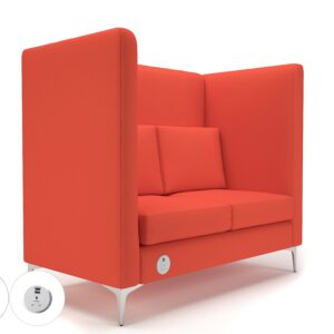 Altus 128cm Wide Privacy Booth in Warwick Dolly Fabric with Socket - Image 60