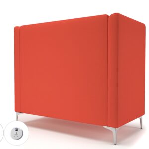 Altus 128cm Wide Privacy Booth in Warwick Dolly Fabric with Socket - Image 62
