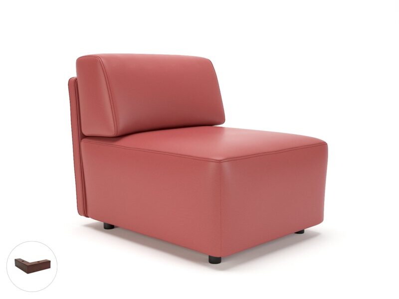 Loomis 65cm Wide Modular Unit in Cristina Marrone Ultima Faux Leather - Image 22