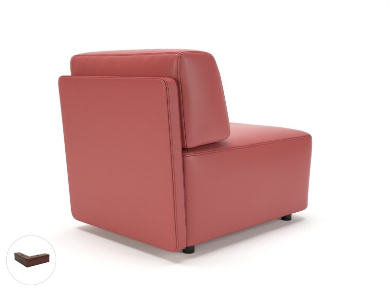 Loomis 65cm Wide Modular Unit in Cristina Marrone Ultima Faux Leather - Image 24