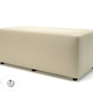 Ottawa 122cm Wide in Cristina Marrone Ultima Faux Leather with Socket - Image 6