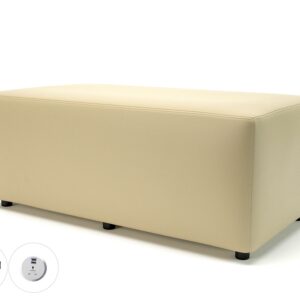 Ottawa 122cm Wide in Cristina Marrone Ultima Faux Leather with Socket - Image 12