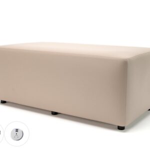 Ottawa 122cm Wide in Cristina Marrone Ultima Faux Leather with Socket - Image 15