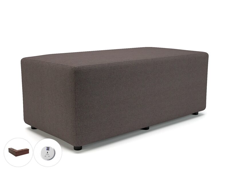 Ottawa 122cm Wide in Camira Era Fabric with Socket - Image 10