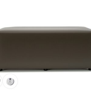 Ottawa 122cm Wide in Cristina Marrone Ultima Faux Leather with Socket - Image 17
