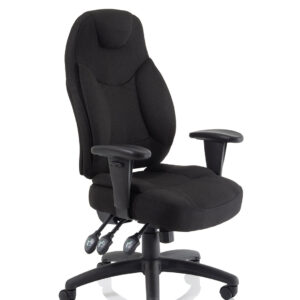 Galaxy Medium Back Task Operator Office Chair with Adjustable Arms - Image 2