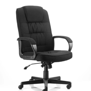 Moore High Back Black Executive Office Chair with Arms