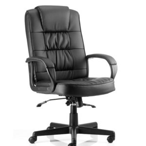 Moore High Back Black Executive Office Chair with Arms - Image 2
