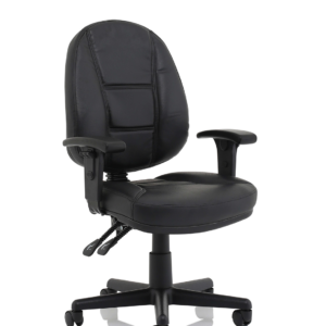 Jackson Medium Back Black Leather Task Operator Office Chair - Image 8