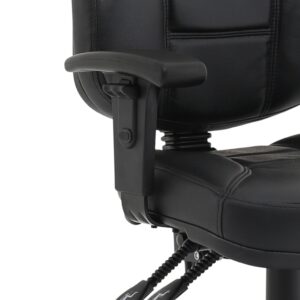 Jackson Medium Back Black Leather Task Operator Office Chair - Image 9
