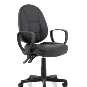Jackson Medium Back Black Leather Task Operator Office Chair - Image 12