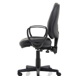 Jackson Medium Back Black Leather Task Operator Office Chair - Image 15