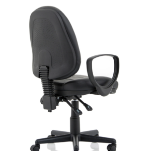 Jackson Medium Back Black Leather Task Operator Office Chair - Image 18