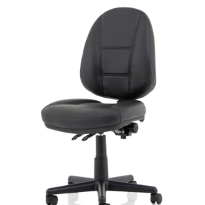 Jackson Medium Back Black Leather Task Operator Office Chair - Image 2