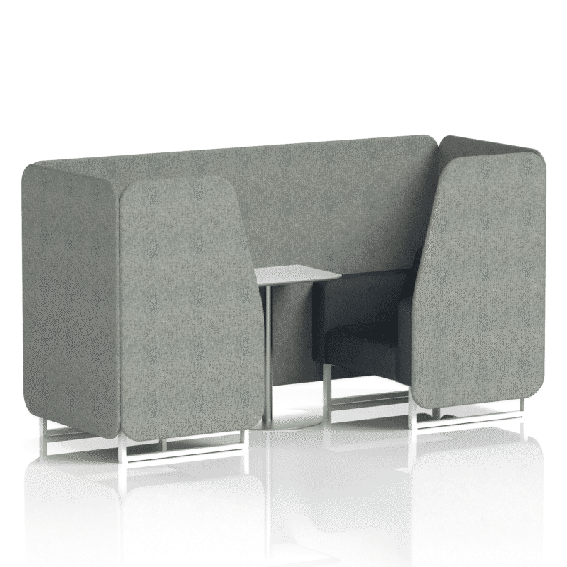 Brixworth Booth With White Legs And White Table In Two Tone - Image 5