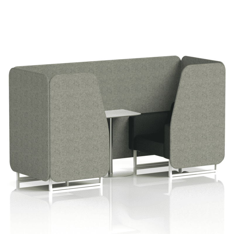 Brixworth Booth With White Legs And White Table In Two Tone - Image 6