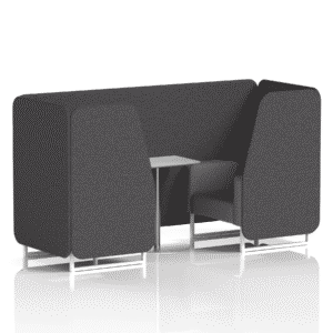 Brixworth Booth With White Legs And White Table In Two Tone - Image 7