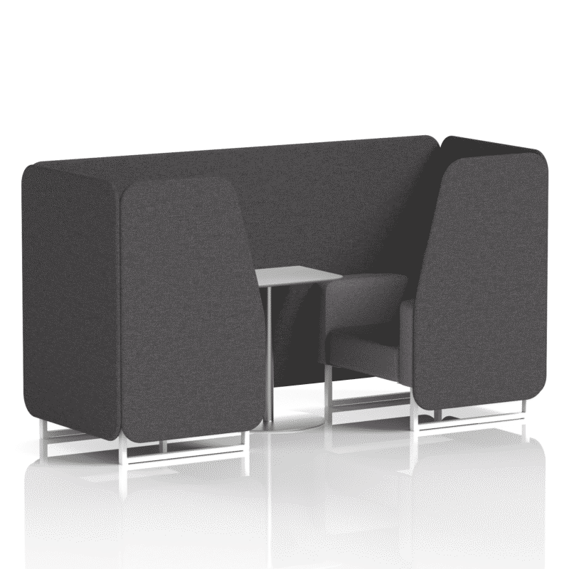 Brixworth Booth With White Legs And White Table In Two Tone - Image 7