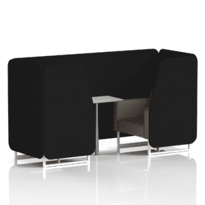 Brixworth Booth With White Legs And White Table In Two Tone - Image 9