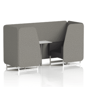 Brixworth Booth With White Legs And White Table In Two Tone - Image 10