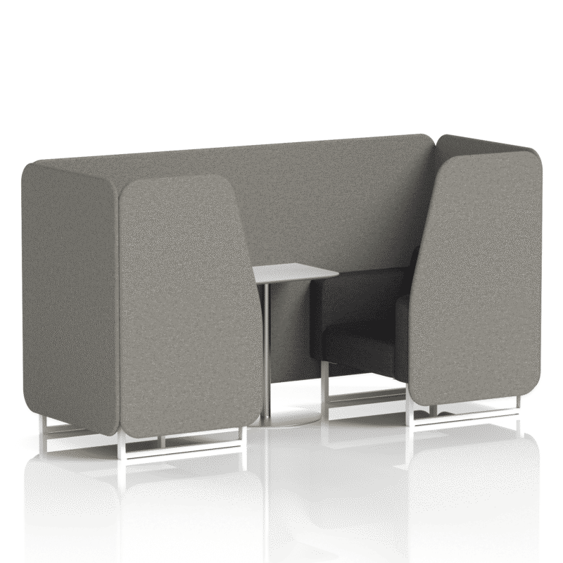 Brixworth Booth With White Legs And White Table In Two Tone - Image 10