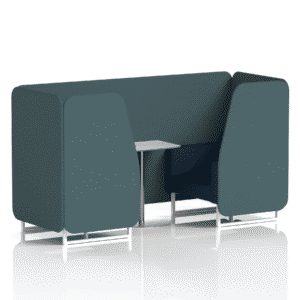 Brixworth Booth With White Legs And White Table In Two Tone - Image 11