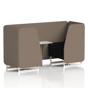 Brixworth Booth With White Legs And White Table In Two Tone - Image 12