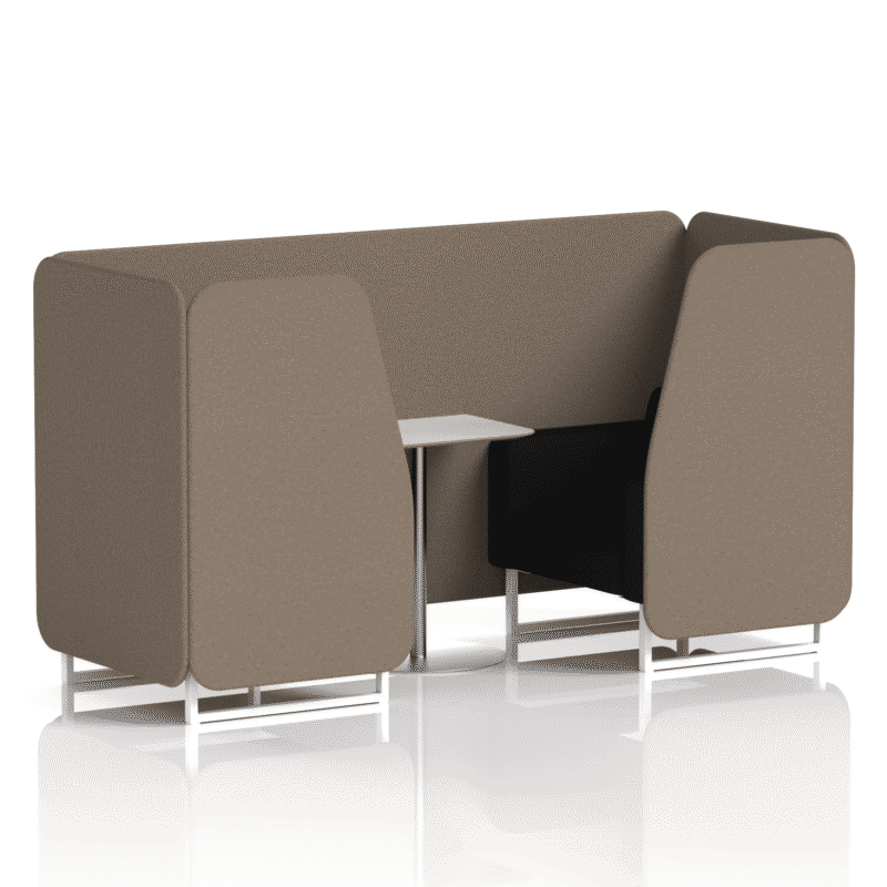 Brixworth Booth With White Legs And White Table In Two Tone - Image 12