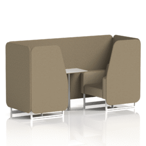 Brixworth Booth With White Legs And White Table In Two Tone - Image 13