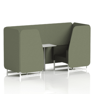 Brixworth Booth With White Legs And White Table In Two Tone - Image 14