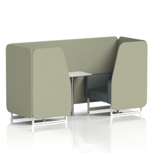 Brixworth Booth With White Legs And White Table In Two Tone - Image 15