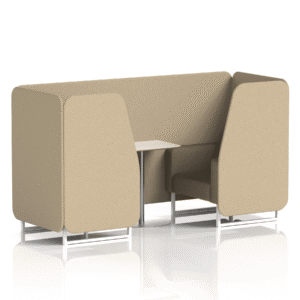 Brixworth Booth With White Legs And White Table In Two Tone - Image 17