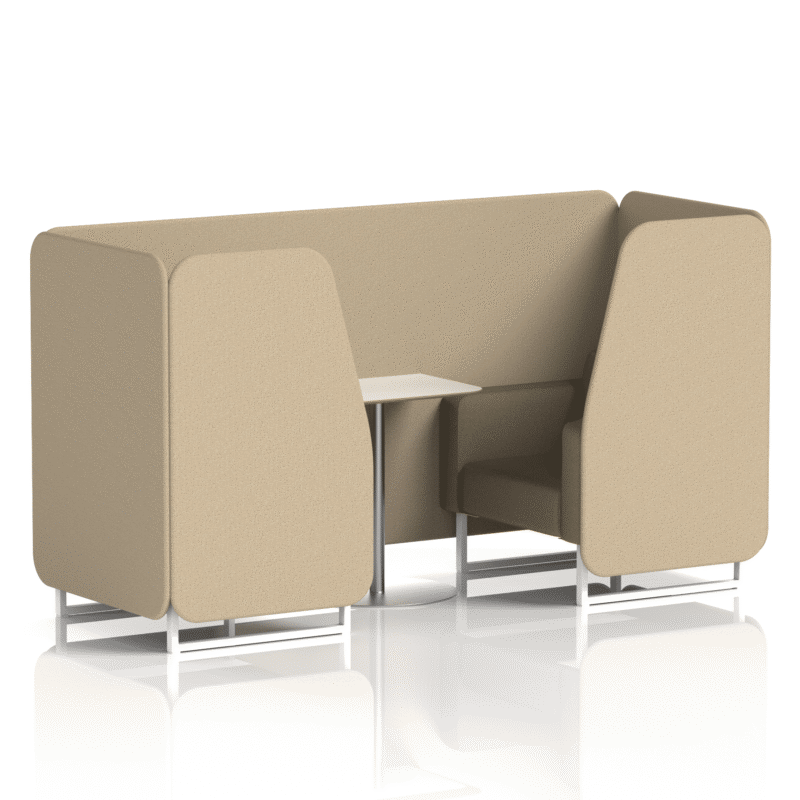 Brixworth Booth With White Legs And White Table In Two Tone - Image 17