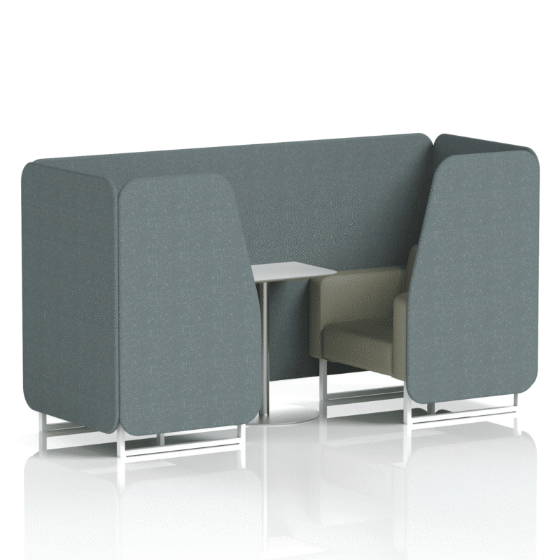 Brixworth Booth With White Legs And White Table In Two Tone - Image 18