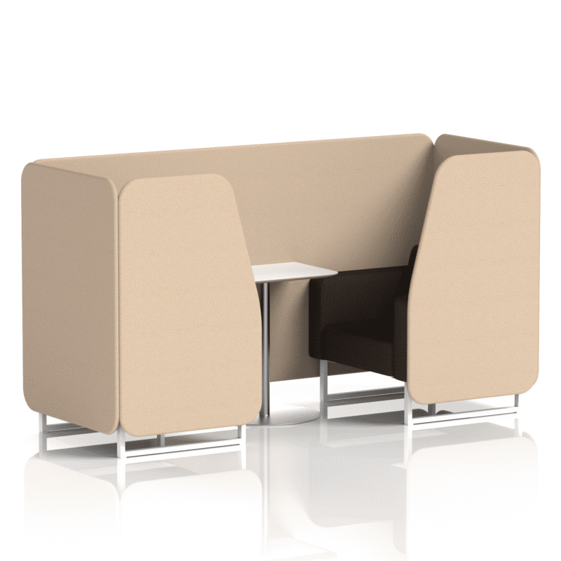 Brixworth Booth With White Legs And White Table In Two Tone - Image 19