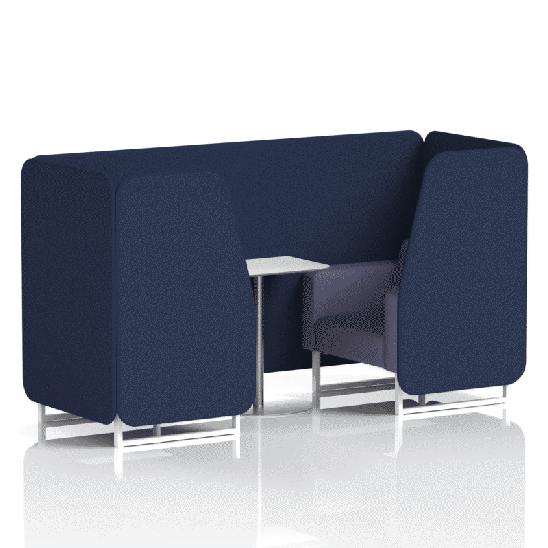Brixworth Booth With White Legs And White Table In Two Tone - Image 20
