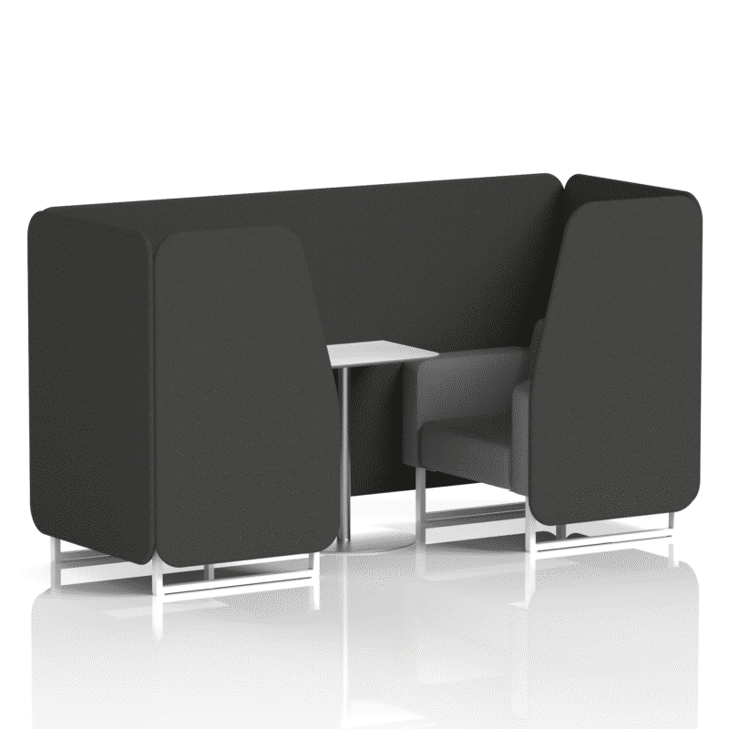 Brixworth Booth With White Legs And White Table In Two Tone - Image 21