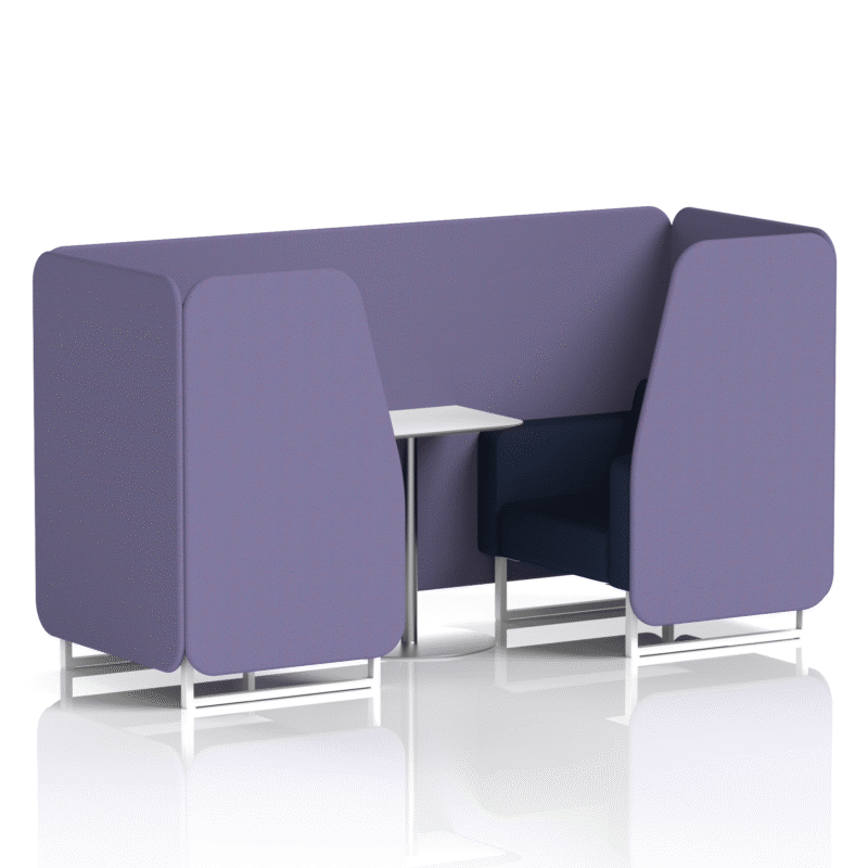 Brixworth Booth With White Legs And White Table In Two Tone - Image 22