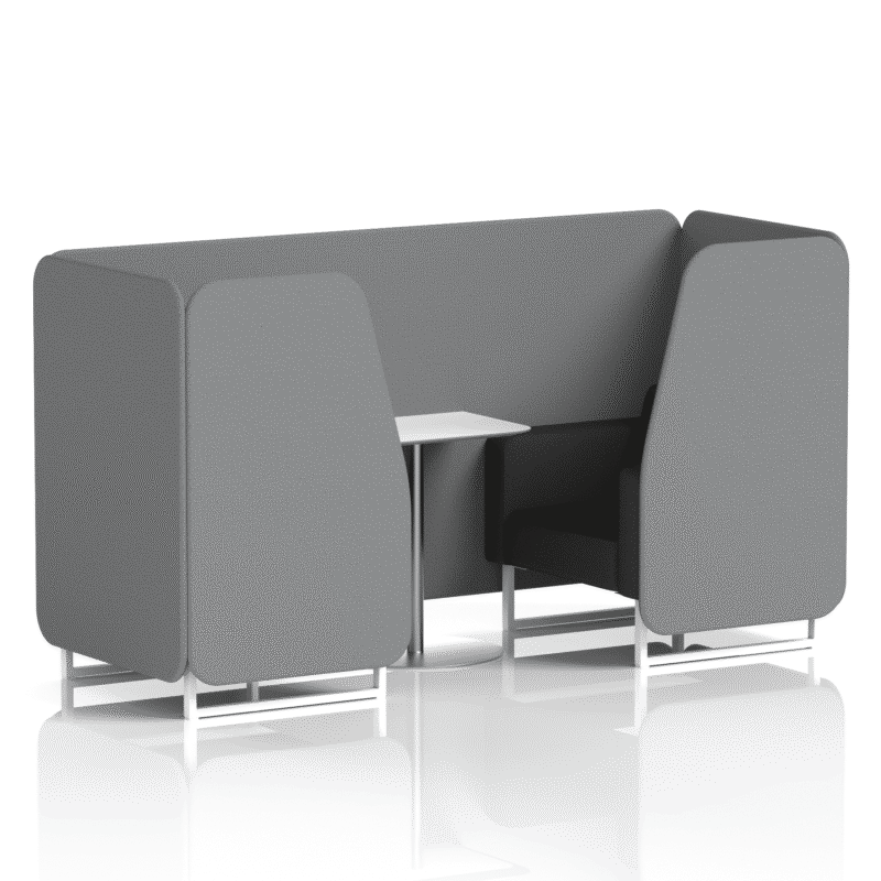 Brixworth Booth With White Legs And White Table In Two Tone - Image 23