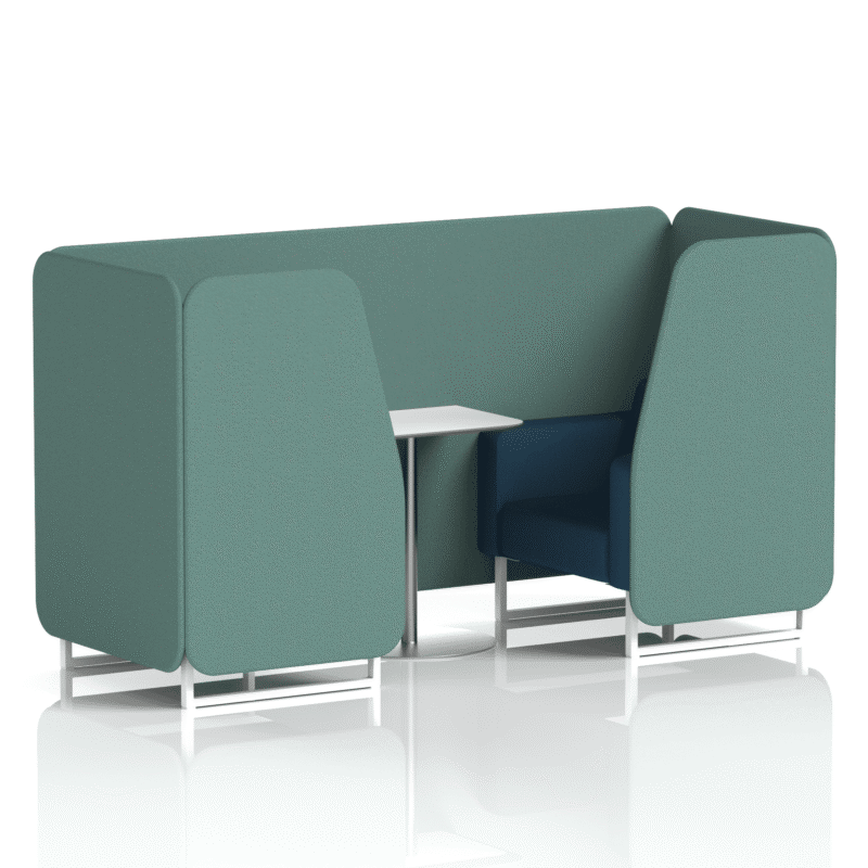 Brixworth Booth With White Legs And White Table In Two Tone - Image 25