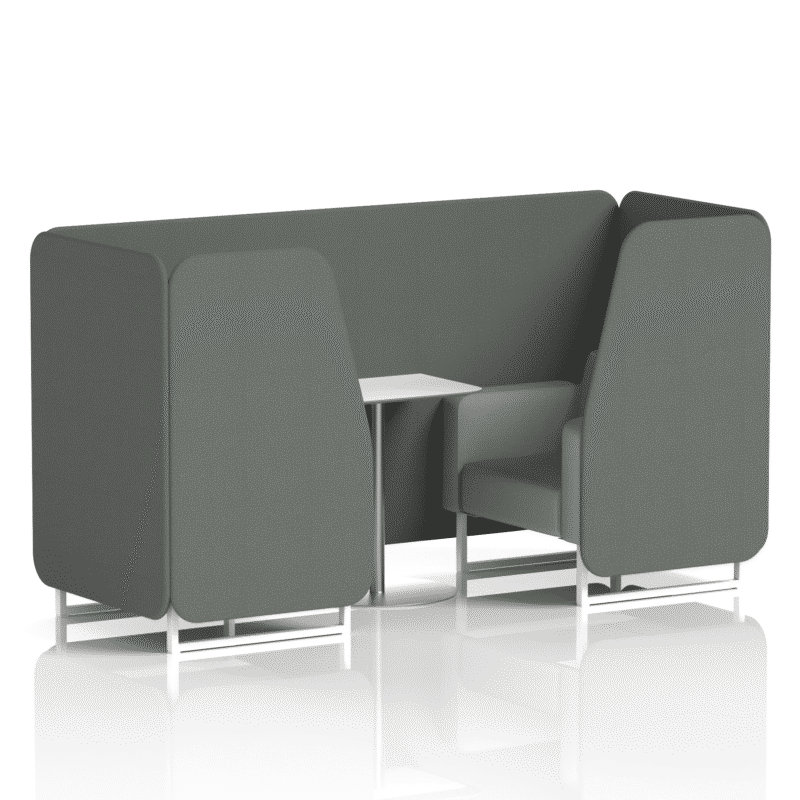 Brixworth Booth With White Legs And White Table In Two Tone - Image 26