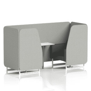 Brixworth Booth With White Legs And White Table In Two Tone - Image 28