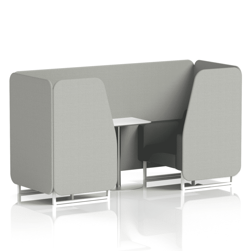 Brixworth Booth With White Legs And White Table In Two Tone - Image 28