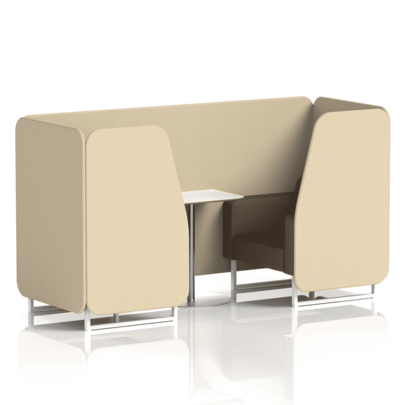 Brixworth Booth With White Legs And White Table In Two Tone - Image 30