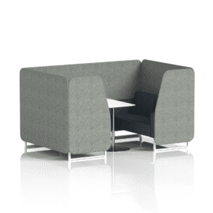 Brixworth Booth With White Legs And White Table In Two Tone - Image 35