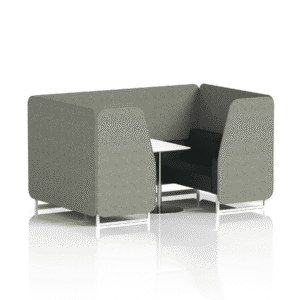 Brixworth Booth With White Legs And White Table In Two Tone - Image 36