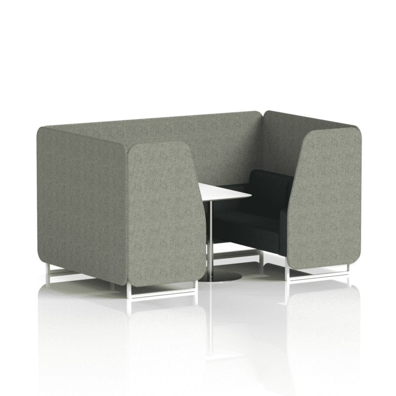 Brixworth Booth With White Legs And White Table In Two Tone - Image 36