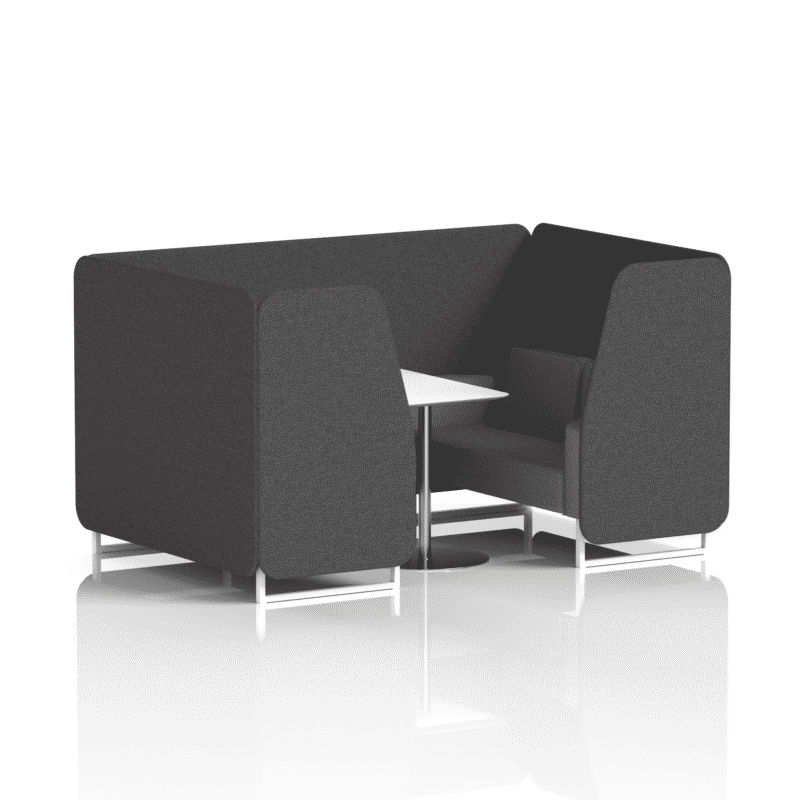 Brixworth Booth With White Legs And White Table In Two Tone - Image 37