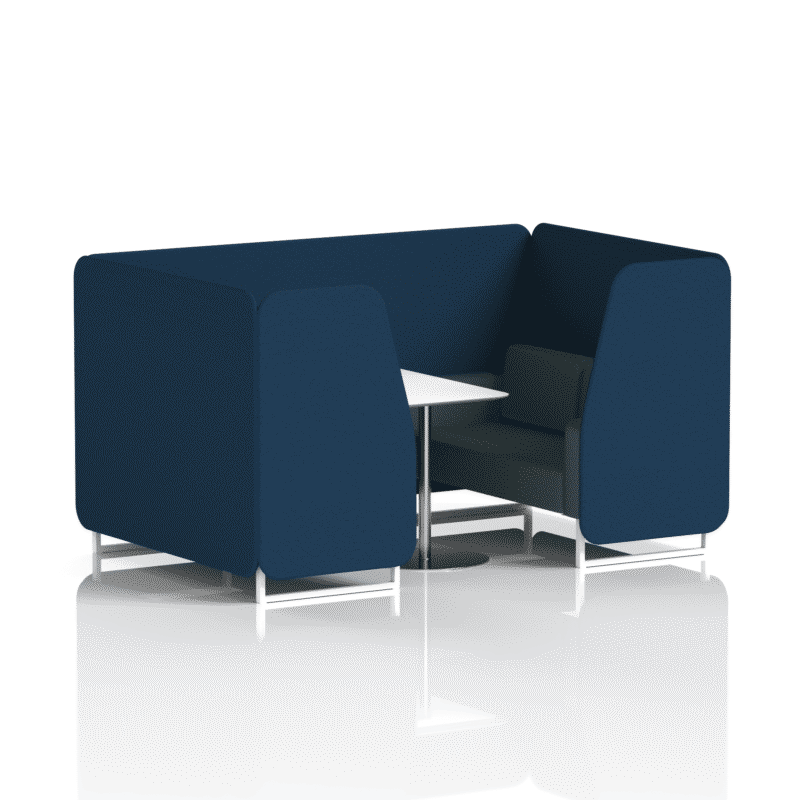 Brixworth Booth With White Legs And White Table In Two Tone - Image 38